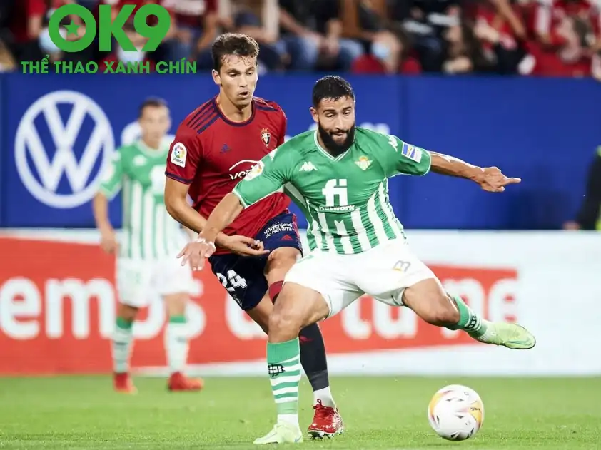 Real Betis đối đầu Osasuna ở vòng 7 La Liga (Ảnh: La Liga) Real Betis đối đầu Osasuna ở vòng 7 La Liga (Ảnh: La Liga)
